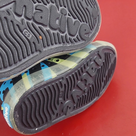 NATIVE Toddler Slip-On Shoes - Sz C5 GLOW IN THE DARK Waterproof ( Bag C) - Picture 7 of 9